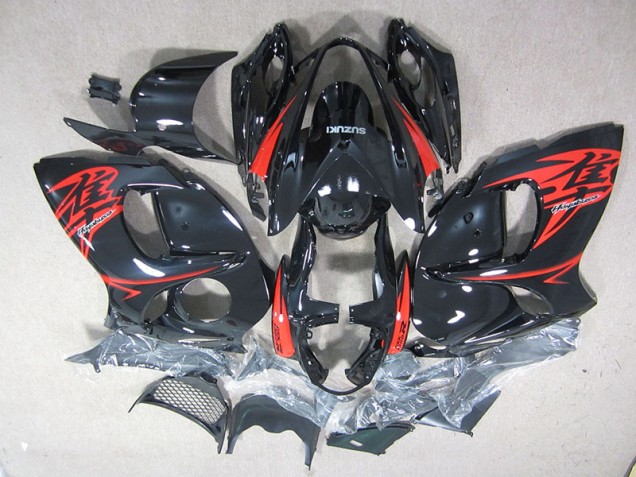 Affordable 2008-2019 Black Red Suzuki GSXR1300 Hayabusa Motorcycle Fairing Affordable 2008-2019 Black Red Suzuki GSXR1300 Hayabusa Motorcycle Fairing