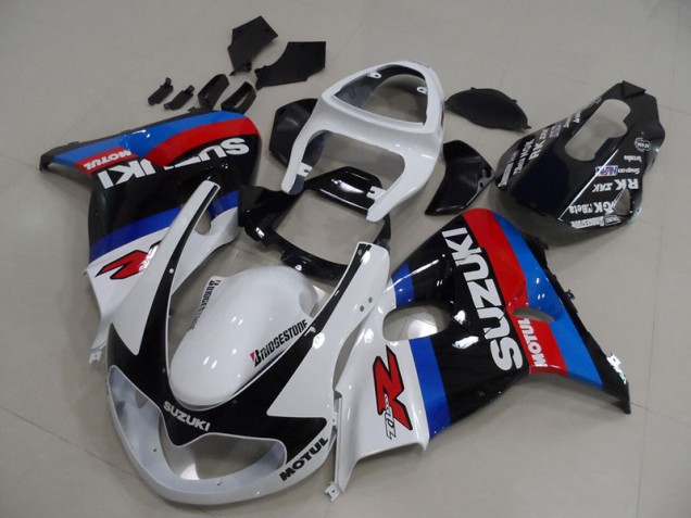Affordable 1998-2003 White Blue Motul Suzuki TL1000R Motorbike Fairing Affordable 1998-2003 White Blue Motul Suzuki TL1000R Motorbike Fairing