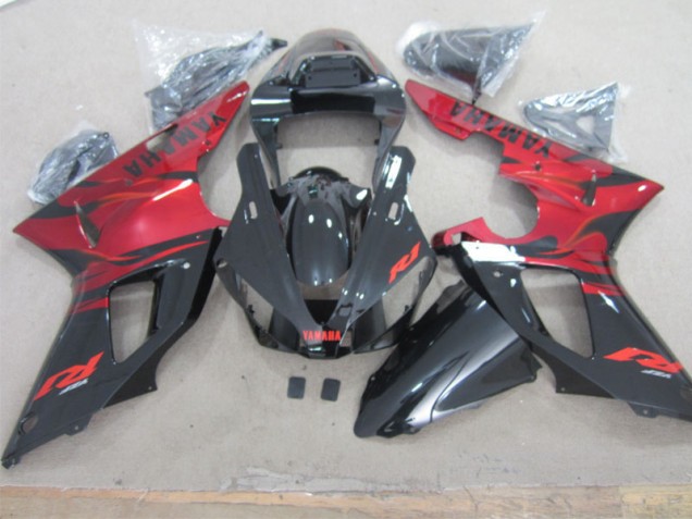 Affordable 2000-2001 Black Red Yamaha YZF R1 Motor Fairings Affordable 2000-2001 Black Red Yamaha YZF R1 Motor Fairings