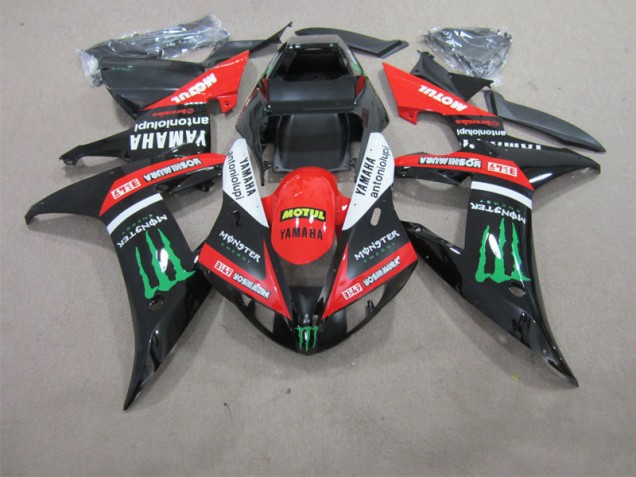 Affordable 2002-2003 Black Red Motul Yamaha YZF R1 Bike Fairings Affordable 2002-2003 Black Red Motul Yamaha YZF R1 Bike Fairings