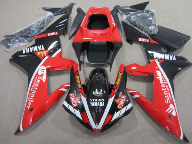 Affordable 2002-2003 Red Black Santander Yamaha YZF R1 Motorcycle Fairings Kits Affordable 2002-2003 Red Black Santander Yamaha YZF R1 Motorcycle Fairings Kits
