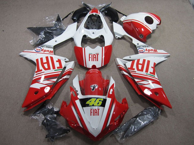 Affordable 2007-2008 Red White Fiat 46 Yamaha YZF R1 Motor Bike Fairings Affordable 2007-2008 Red White Fiat 46 Yamaha YZF R1 Motor Bike Fairings