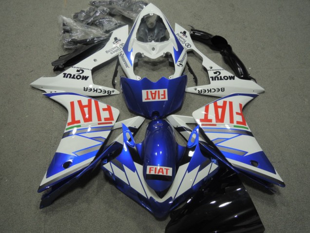 Affordable 2007-2008 Blue White Red Fiat Yamaha YZF R1 Motorcycle Replacement Fairings Affordable 2007-2008 Blue White Red Fiat Yamaha YZF R1 Motorcycle Replacement Fairings