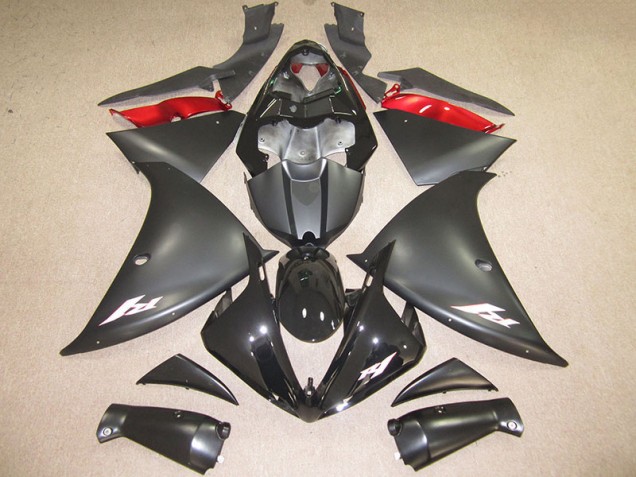 Affordable 2012-2014 Black White Decal Yamaha YZF R1 Replacement Fairings Affordable 2012-2014 Black White Decal Yamaha YZF R1 Replacement Fairings