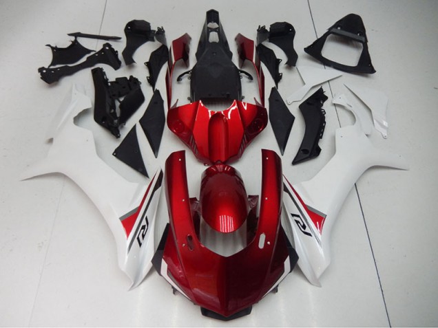 Affordable 2015-2019 Red White Yamaha YZF R1 Bike Fairings Affordable 2015-2019 Red White Yamaha YZF R1 Bike Fairings