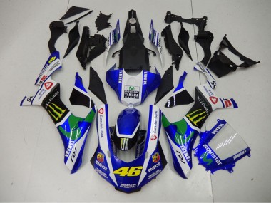 Affordable 2015-2019 Blue Blue White ENEOS Movistar 46 Yamaha YZF R1 Motor Bike Fairings