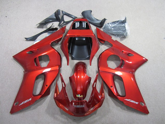 Affordable 1998-2002 Red Yamaha YZF R6 Moto Fairings