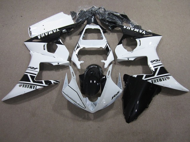 Affordable 2003-2005 White Black Yamaha YZF R6 Motor Bike Fairings