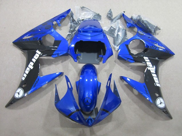 Affordable 2003-2005 Blue Black Yamaha YZF R6 Replacement Motorcycle Fairings Affordable 2003-2005 Blue Black Yamaha YZF R6 Replacement Motorcycle Fairings