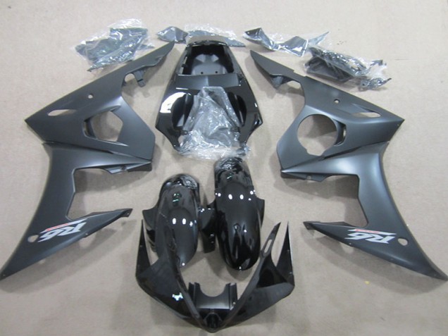 Affordable 2003-2005 Black Yamaha YZF R6 Bike Fairing Kit