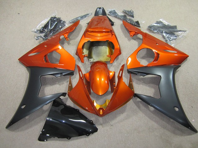 Affordable 2003-2005 Orange Black Yamaha YZF R6 Motorbike Fairing Kits Affordable 2003-2005 Orange Black Yamaha YZF R6 Motorbike Fairing Kits