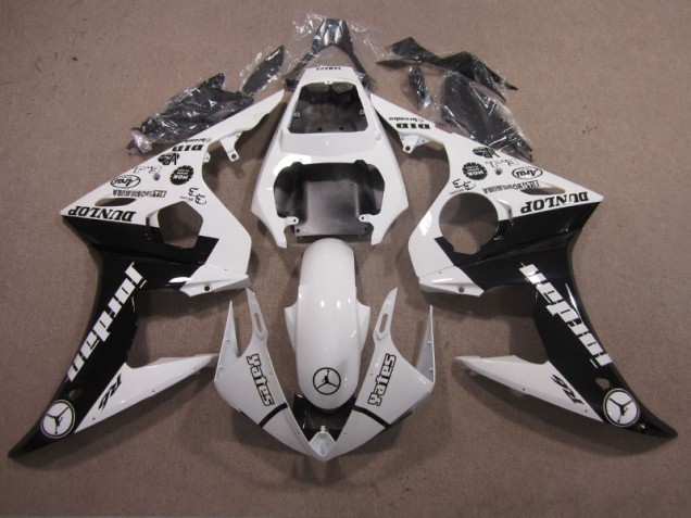 Affordable 2003-2005 White Black Yamaha YZF R6 Motorbike Fairings Affordable 2003-2005 White Black Yamaha YZF R6 Motorbike Fairings