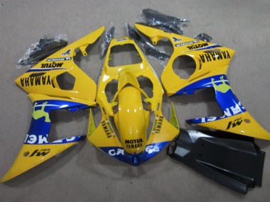Affordable 2003-2005 Yellow Motul Yamaha YZF R6 Motorcycle Fairing Kits