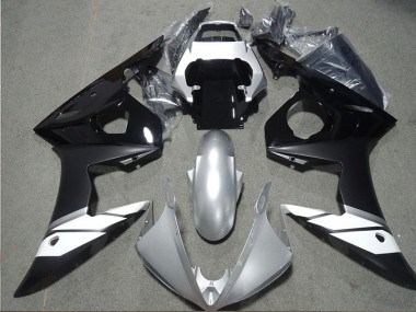 Affordable 2003-2005 Black Yamaha YZF R6 Motorcycle Fairing Kit