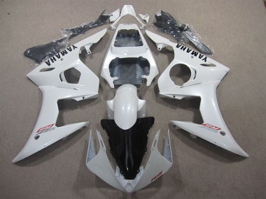 Affordable 2003-2005 White Yamaha YZF R6 Bike Fairing