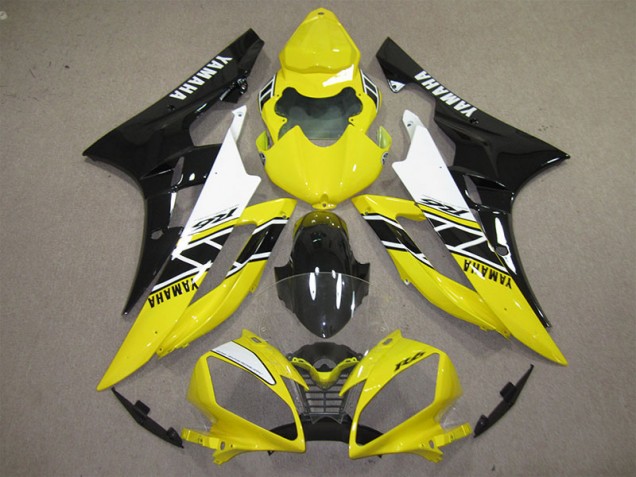 Affordable 2006-2007 Yellow Black Decal Yamaha YZF R6 Motorcycle Fairings Kits Affordable 2006-2007 Yellow Black Decal Yamaha YZF R6 Motorcycle Fairings Kits