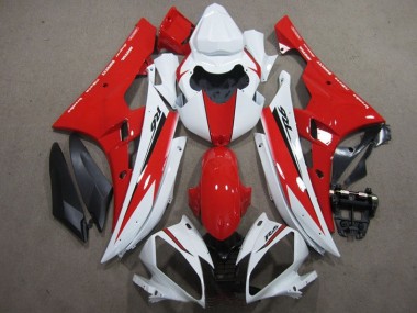 Affordable 2006-2007 White Red Black Decal Yamaha YZF R6 Motorcycle Fairing
